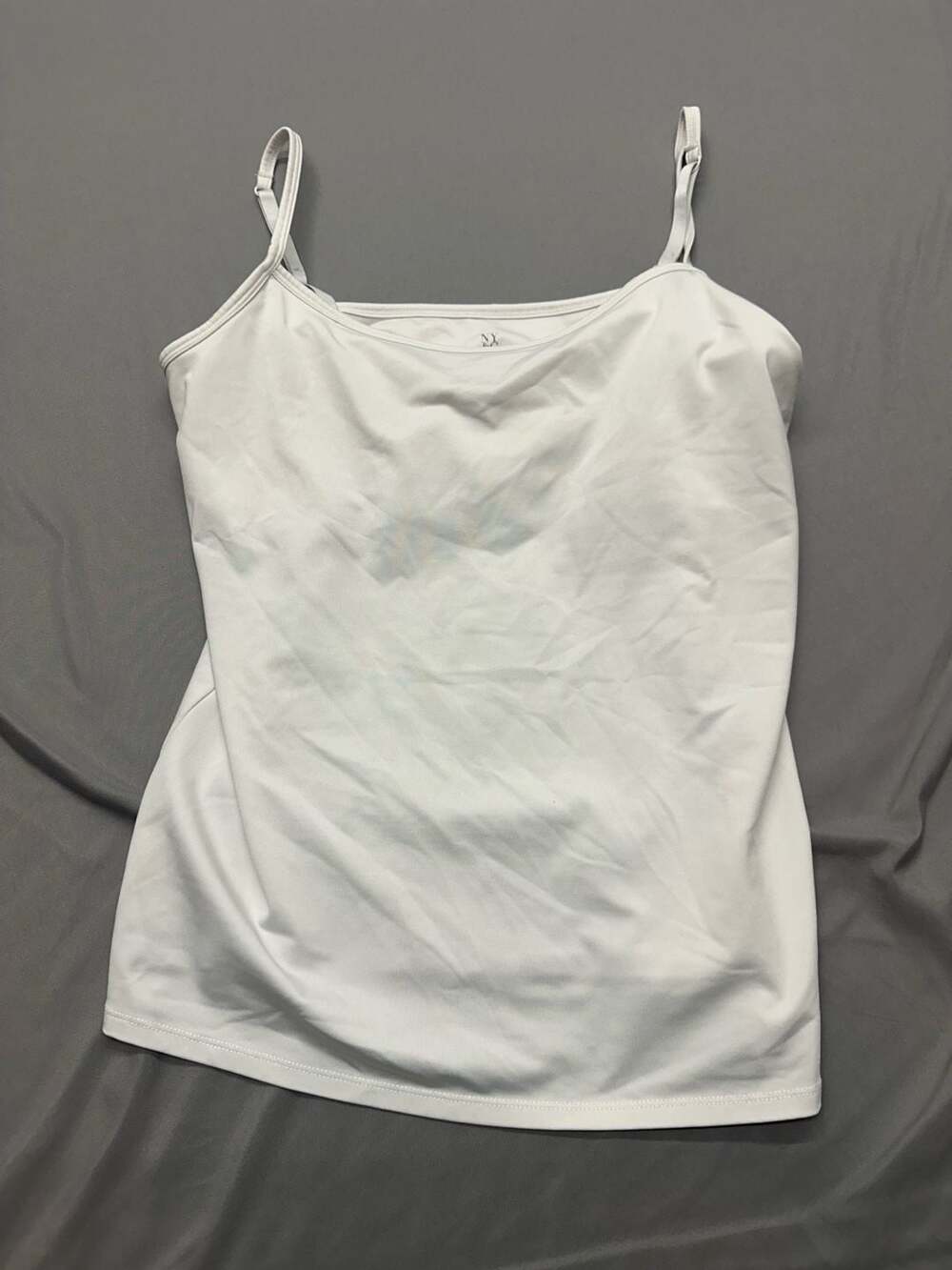 New York & Company White Tank Top Cami Camisole with Adjustable Straps Size XL